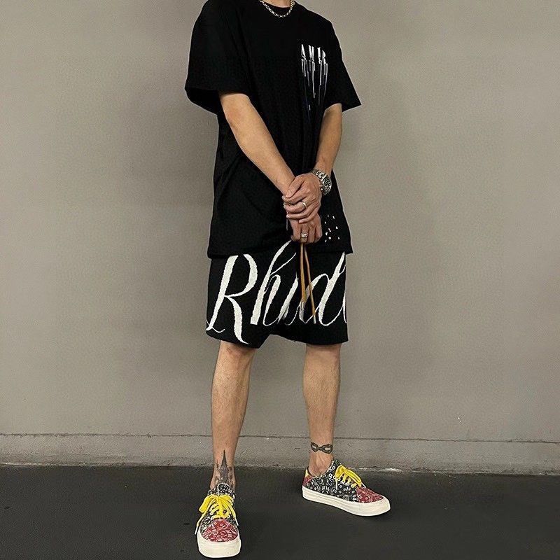 OOTD/高街夏日针织短裤上身