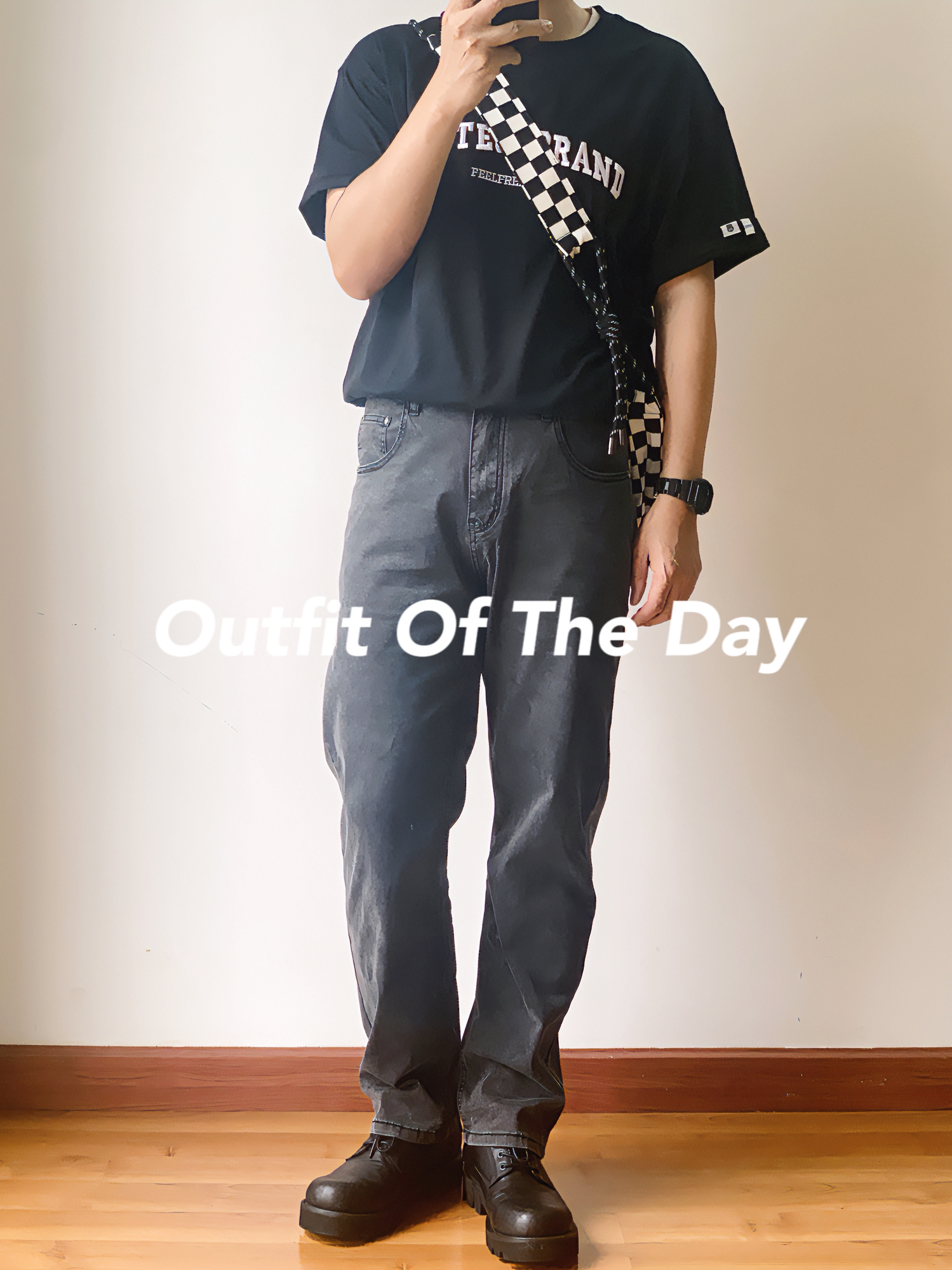 OOTD | 男生夏日暗黑系clean fit ⚫️⚪️⚫️
