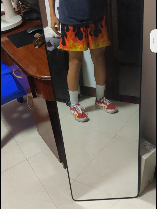 谁能拒绝火焰刺绣篮球裤🔥