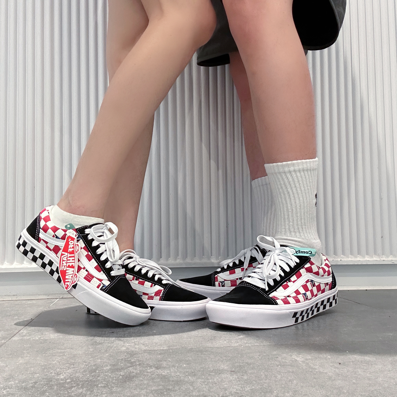 Vans/范斯ComfyCush Old Skool情侣棋盘格