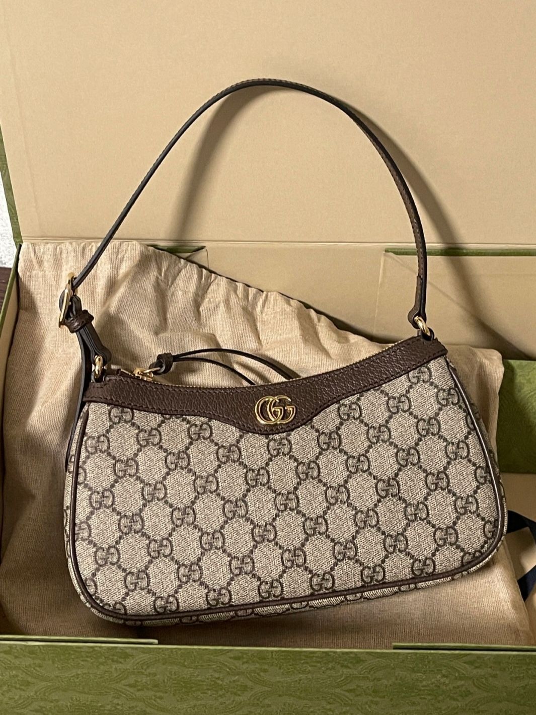 2023 Gucci新款Ophidia腋下包真香