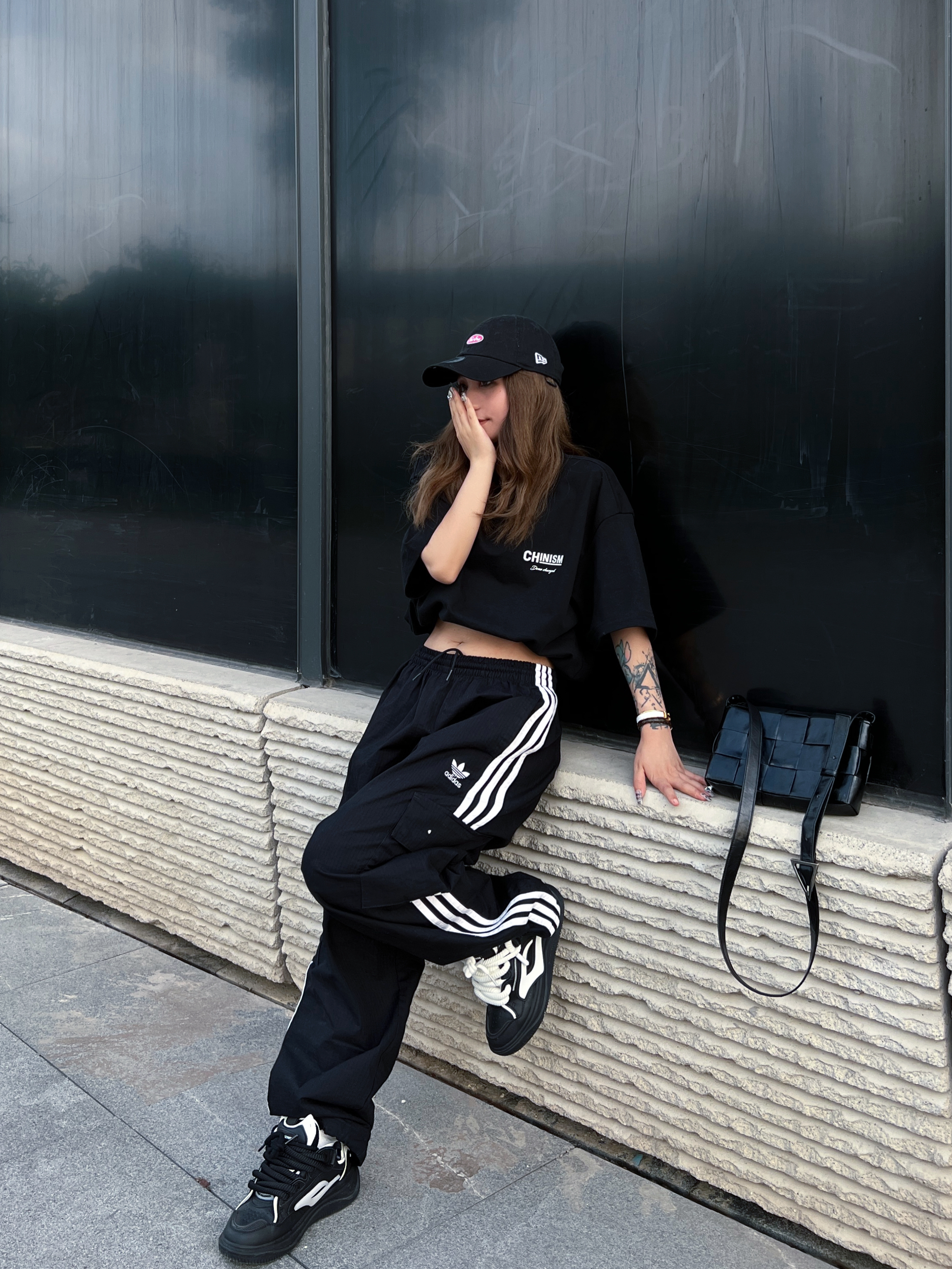 ootd｜爱黑色的心🖤坚持到底～