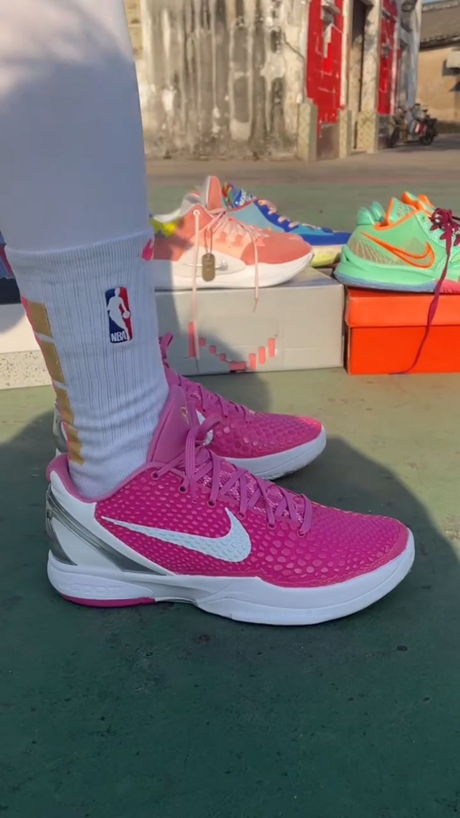 上脚Nike科比6乳腺癌配色yyds！