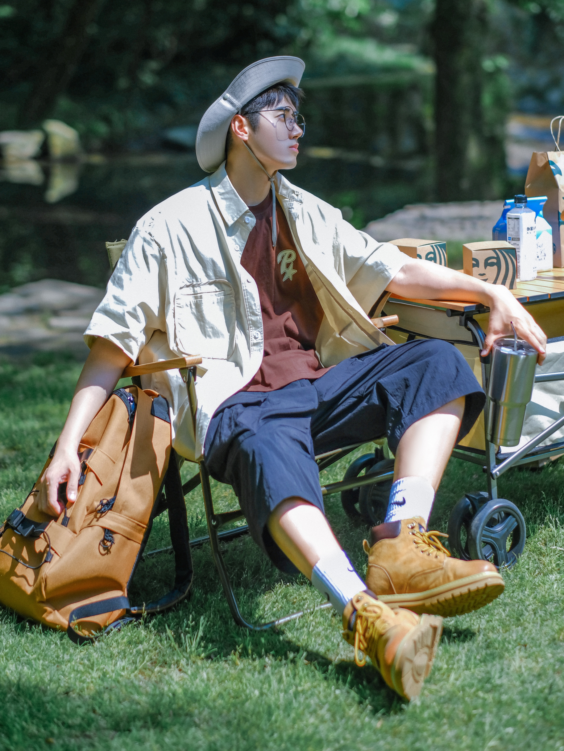 🍃暑假OOTD｜普通男孩子的户外山系穿搭🍃✨