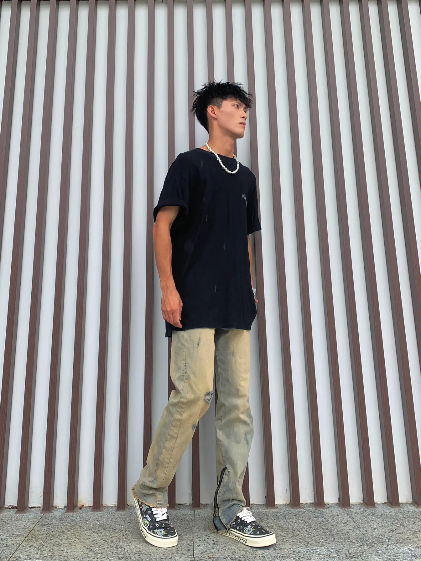 OOTD|“⚫️🟠⚫️”|高街风搭配出街💥