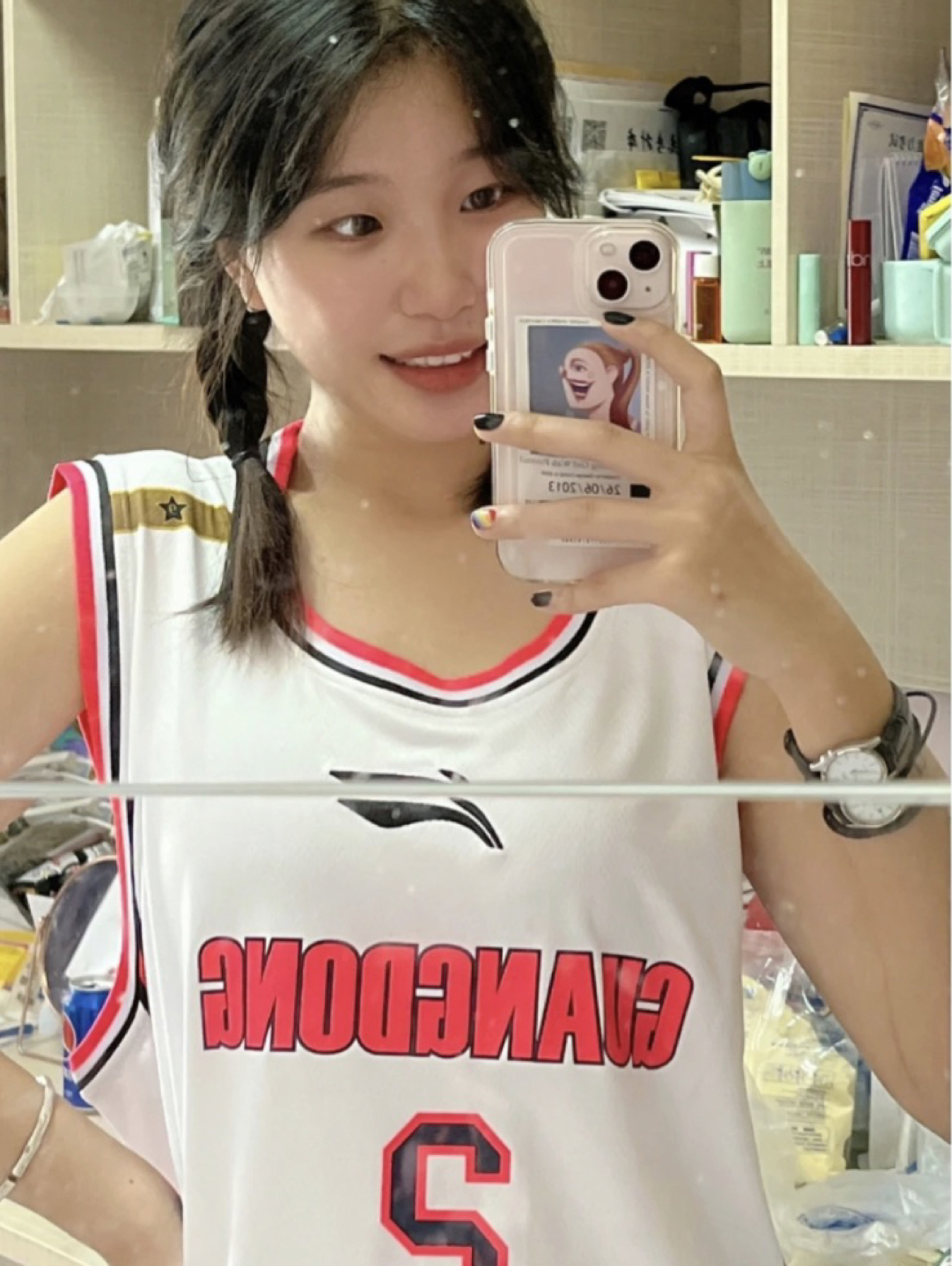 女生穿运动篮球背心不要太飒了！！！