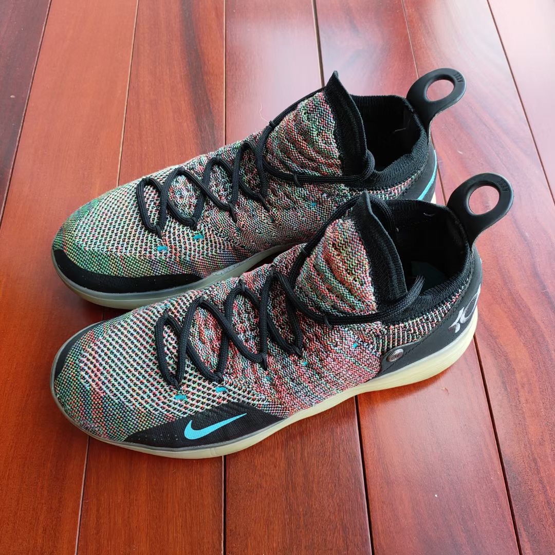 实战好鞋分享-Kd 11 黑彩虹🌈