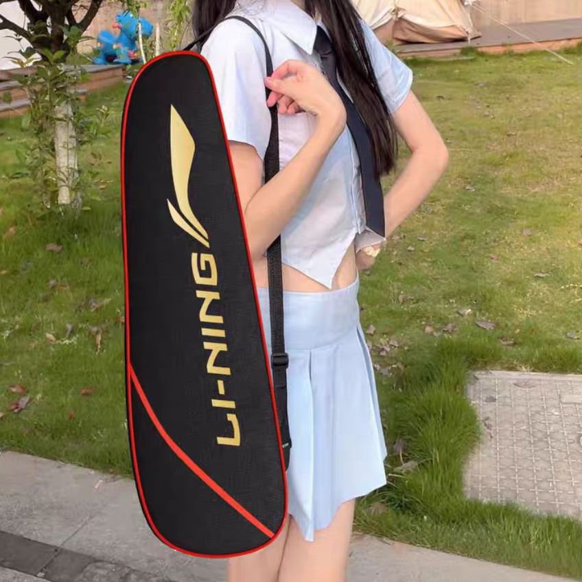李宁便携式收纳单肩包