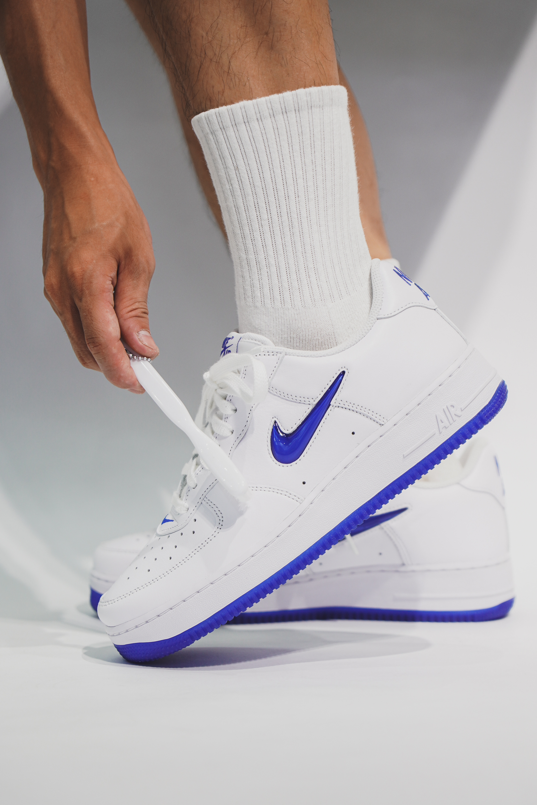 清爽白蓝配色|Nike Air Force 1 Low 'Royal Jewel