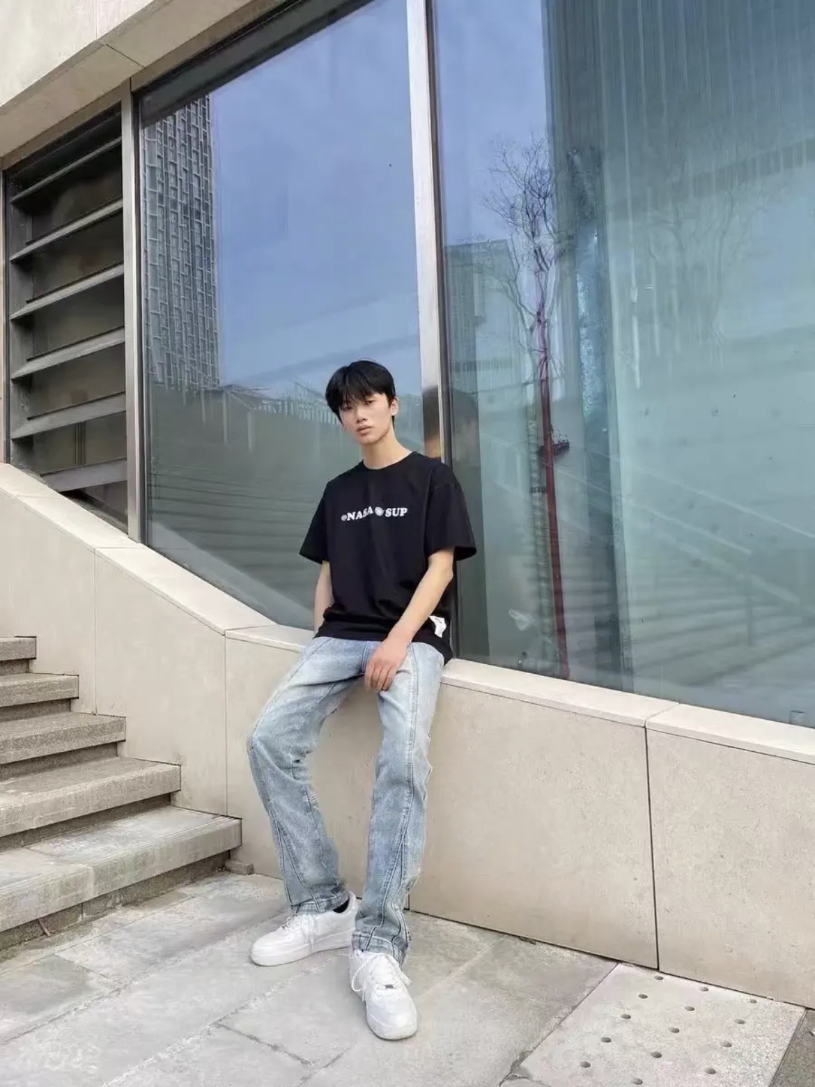 VIISHOW 男女同款的帅酷牛仔裤