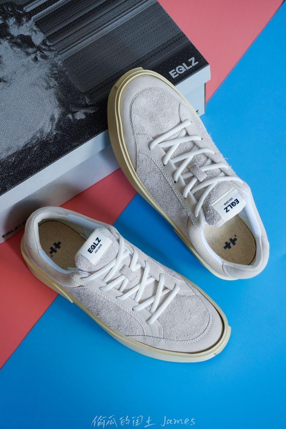 这双EQLZ全麂皮错版鞋,质感无敌啦