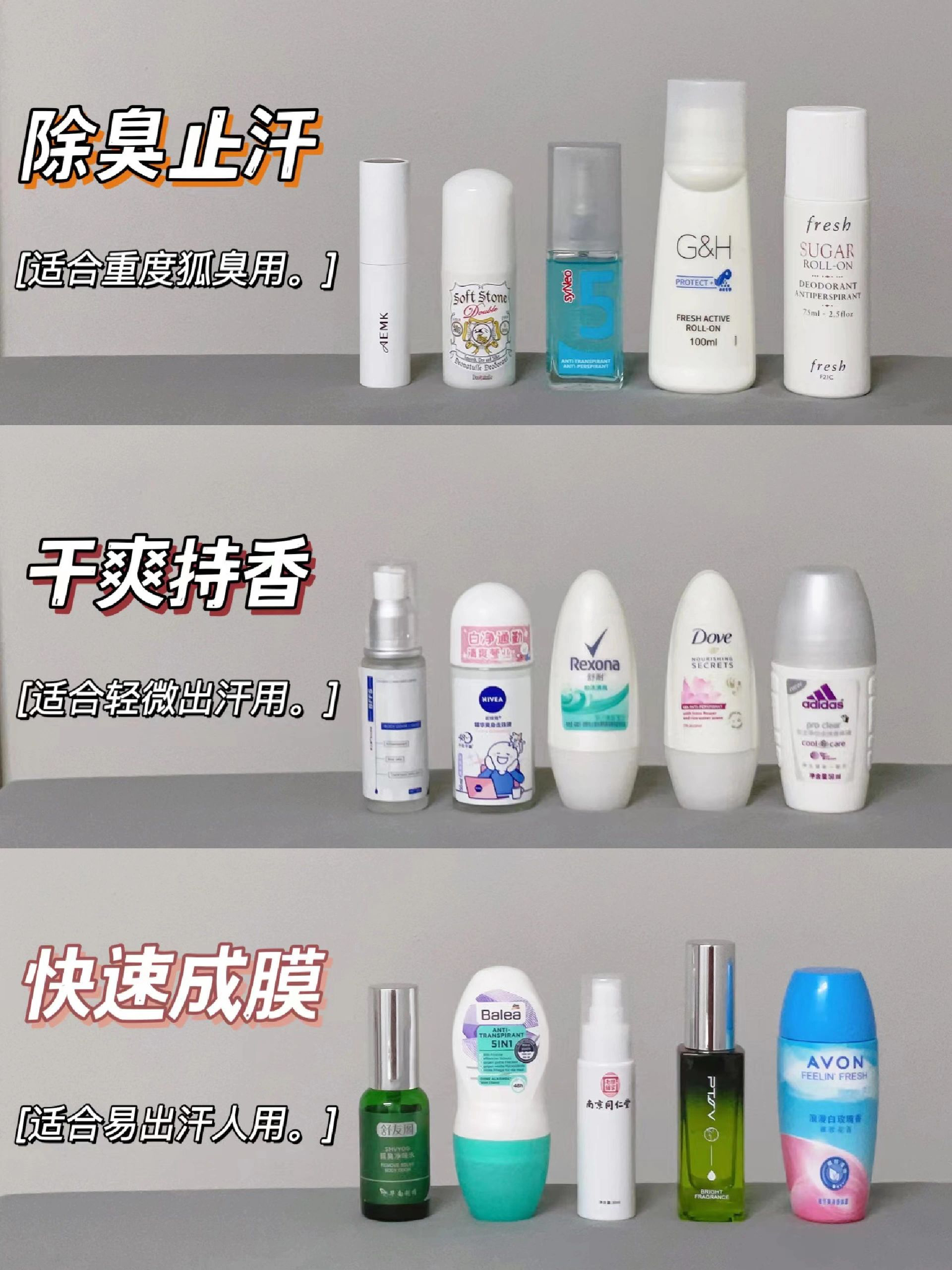 长点心眼吧！用心挑选的止汗露就是有实力
