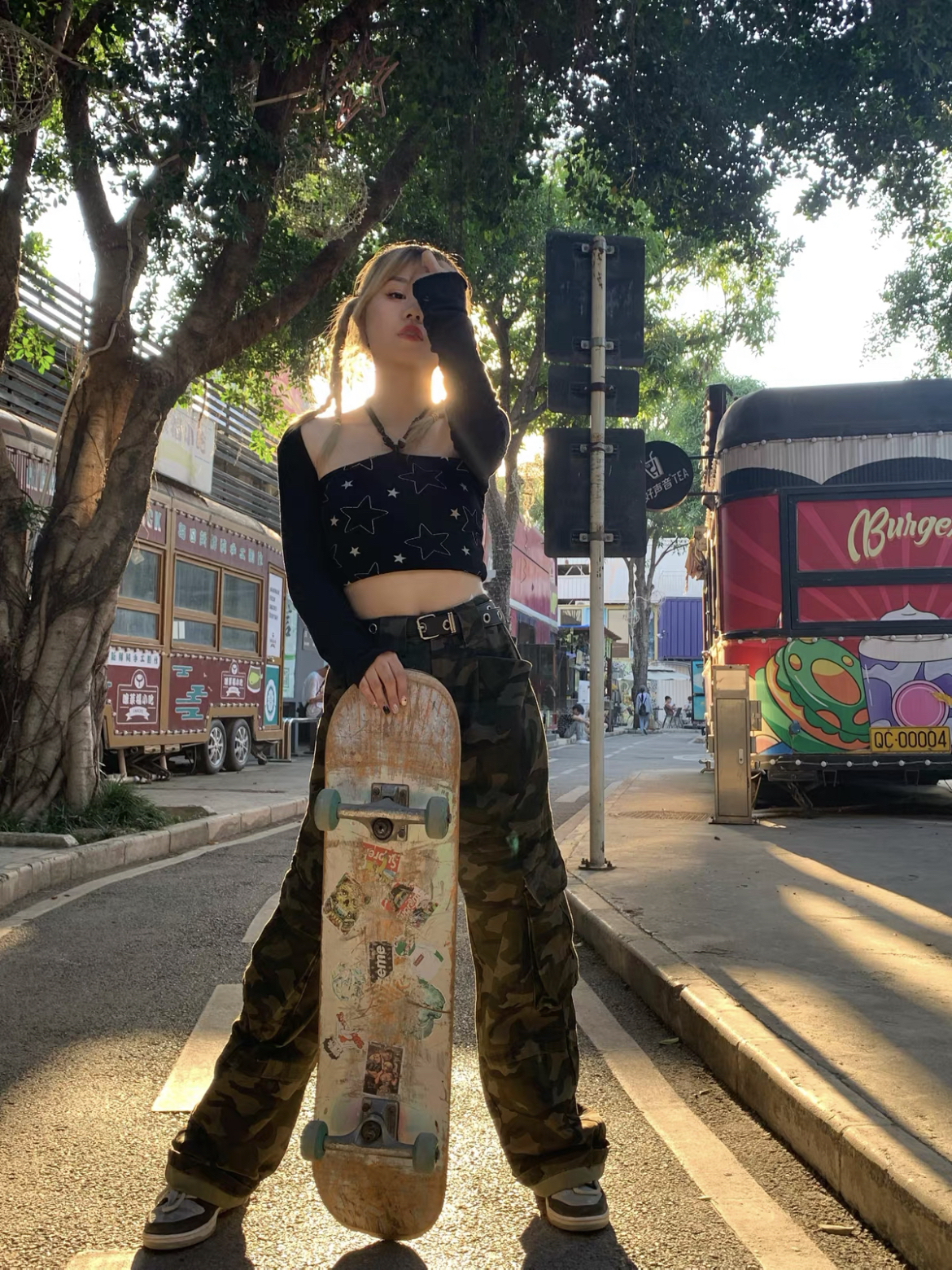 INSstudios  美式复古风还得看迷彩裤
