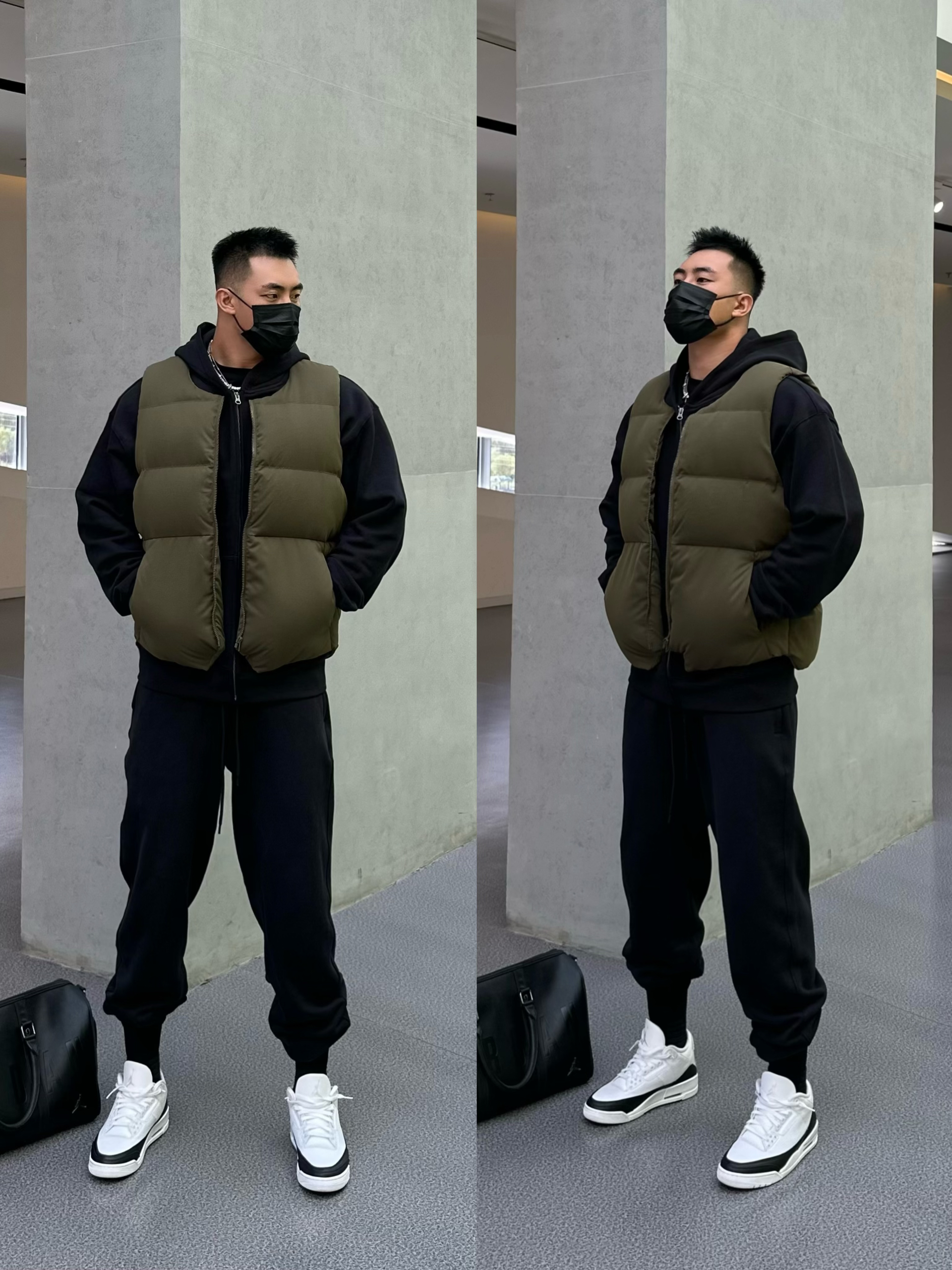 OOTD|⚫️🏔️冬天的第一件羽绒马甲|氛围感叠