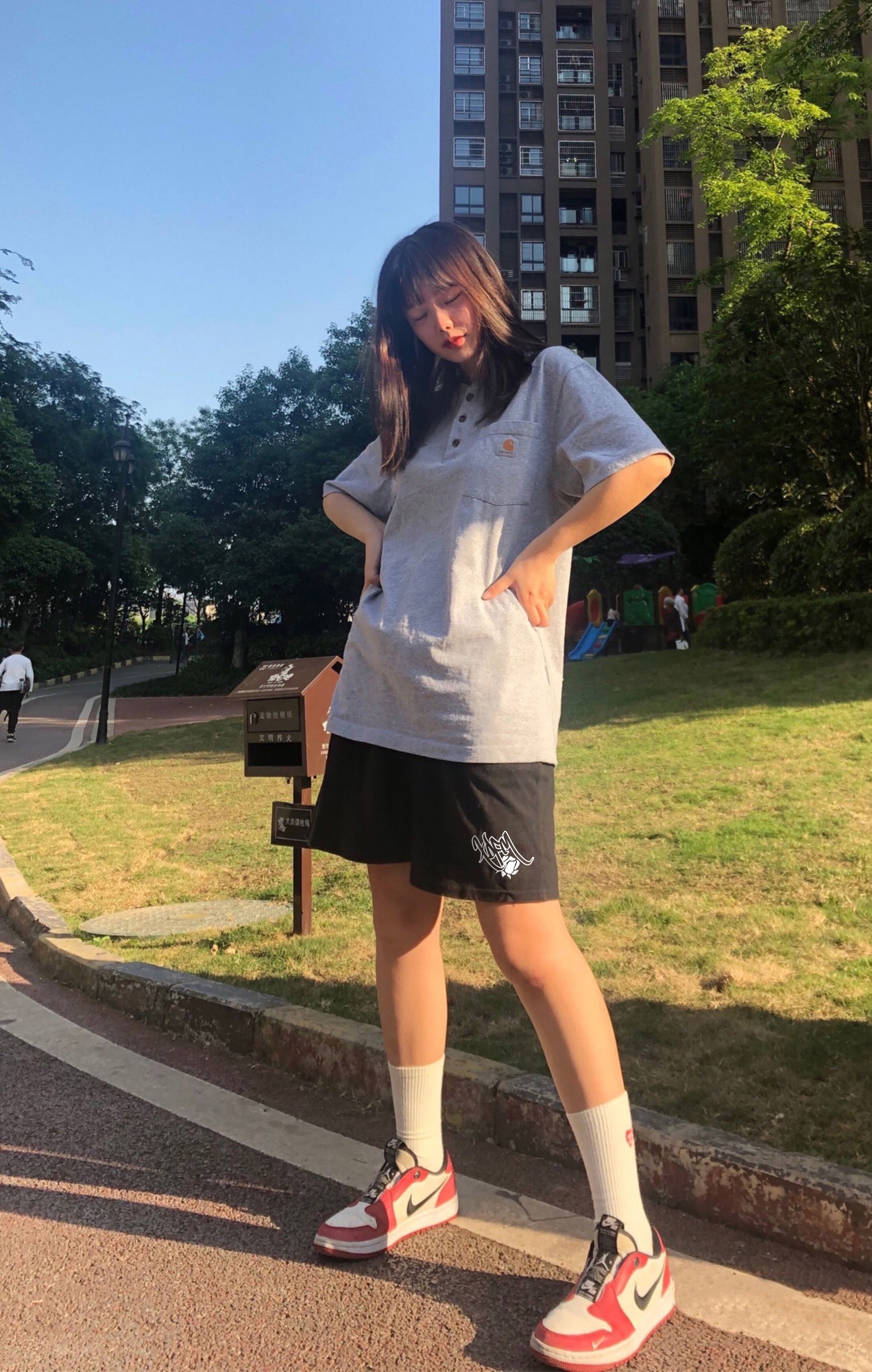 XDFM三分裤双层两面穿印花速干网眼短裤宽松休闲百搭透气美式高街篮球跑步运动