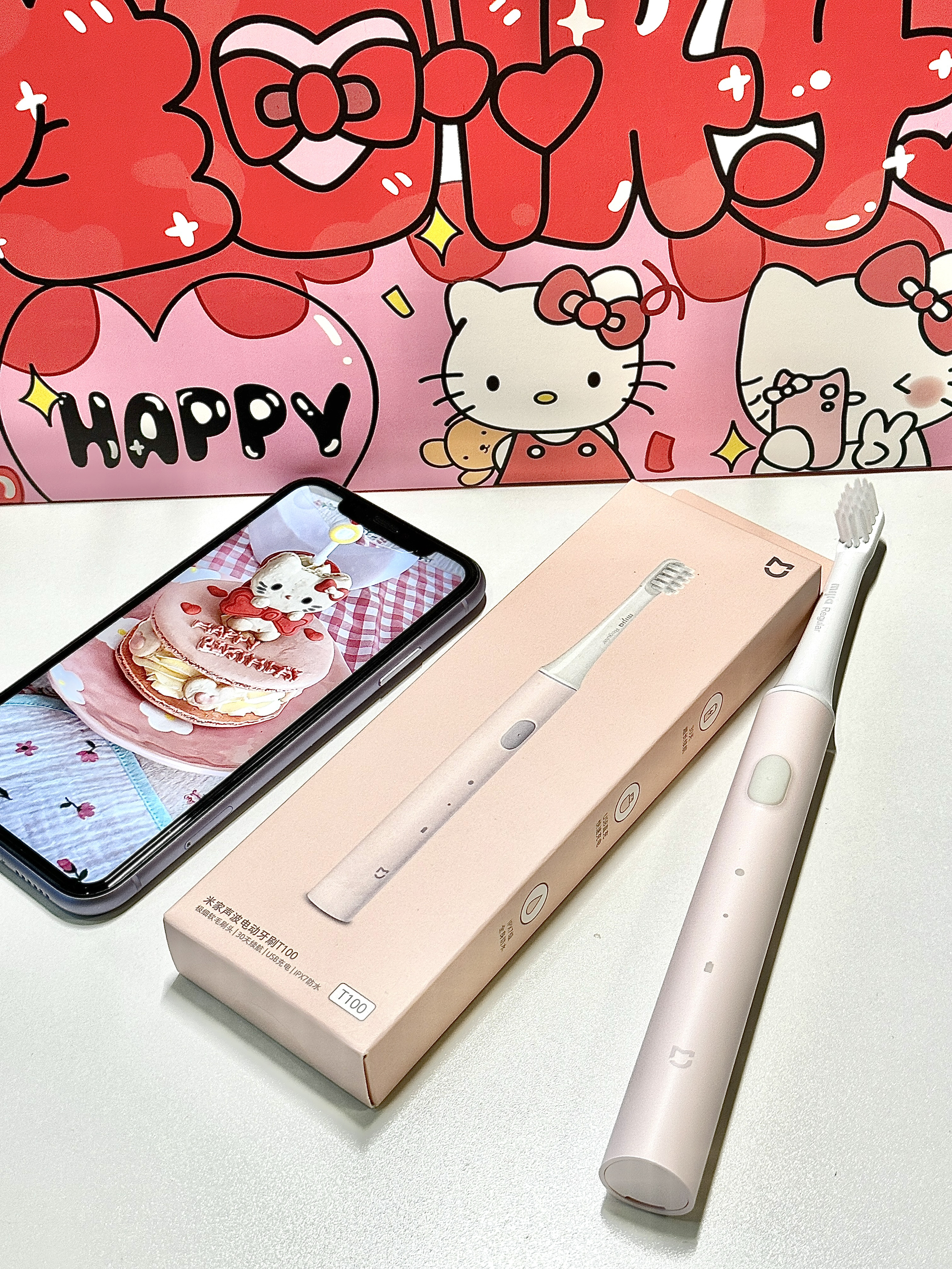 好喜欢我的HelloKitty牙刷🎀