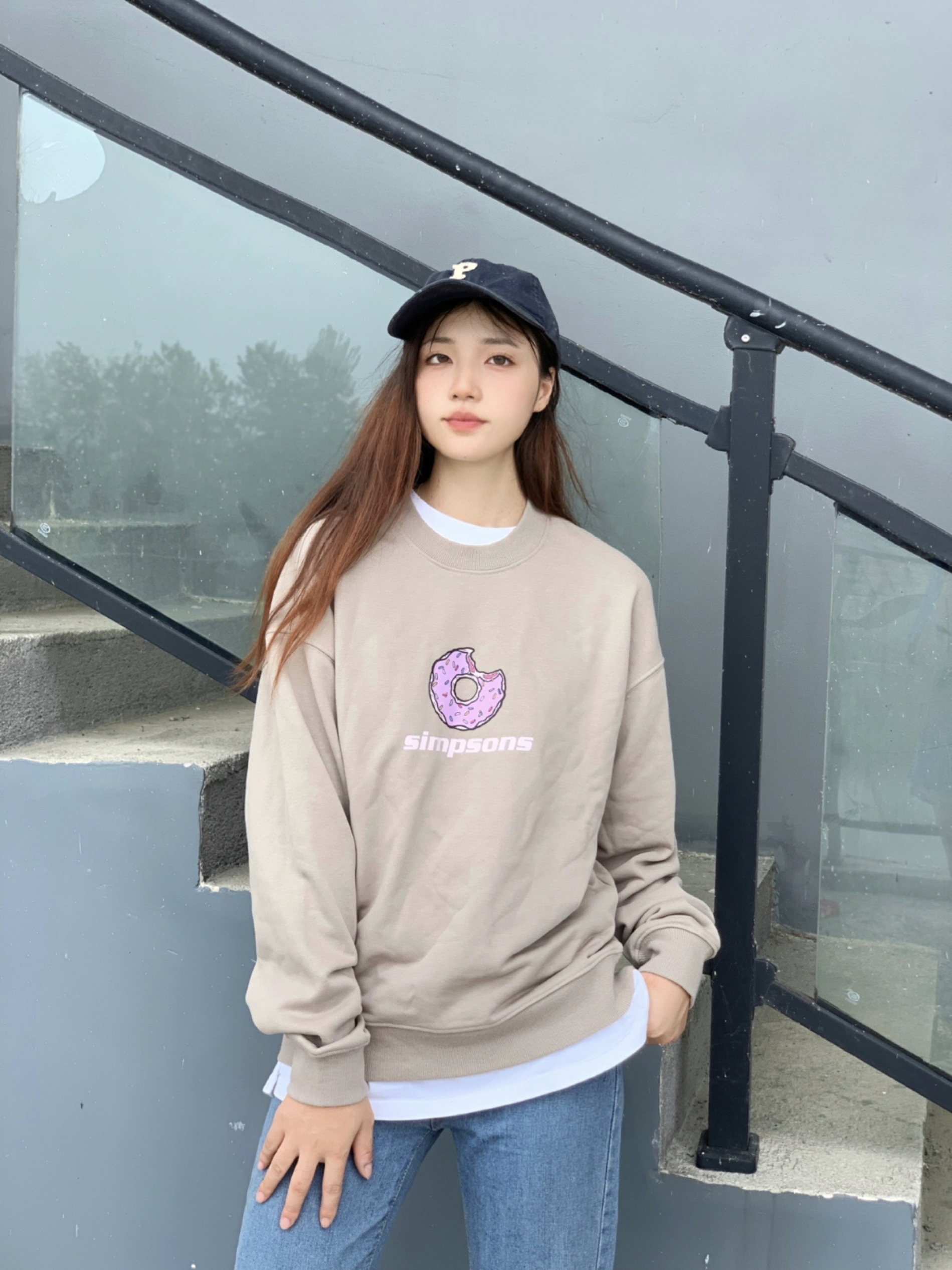 甜甜圈卫衣 女生穿搭推荐！！