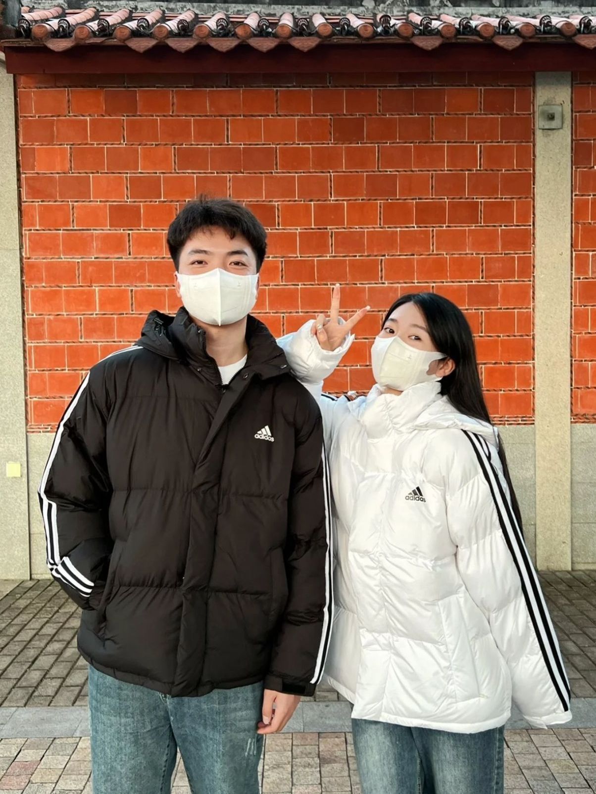 情侣穿搭|冬季羽绒衣 黑白配色