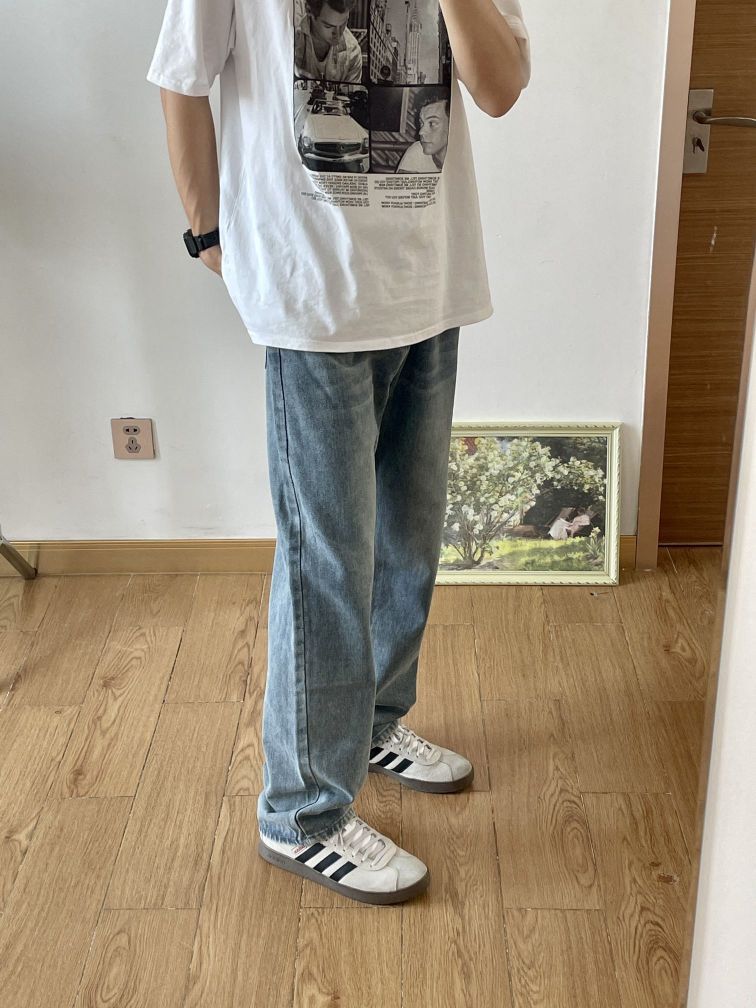#显瘦牛仔裤
#显高显瘦显腿长 #显瘦穿搭 #牛仔裤 