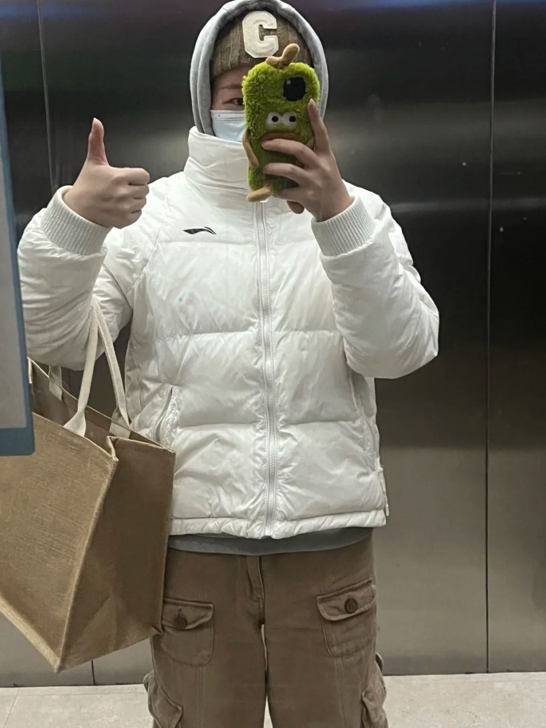 不得不说李宁羽绒服就是很百搭