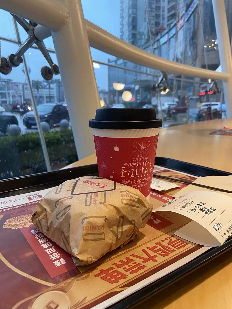 帕尼尼➕豆浆 简直是天堂的组合!