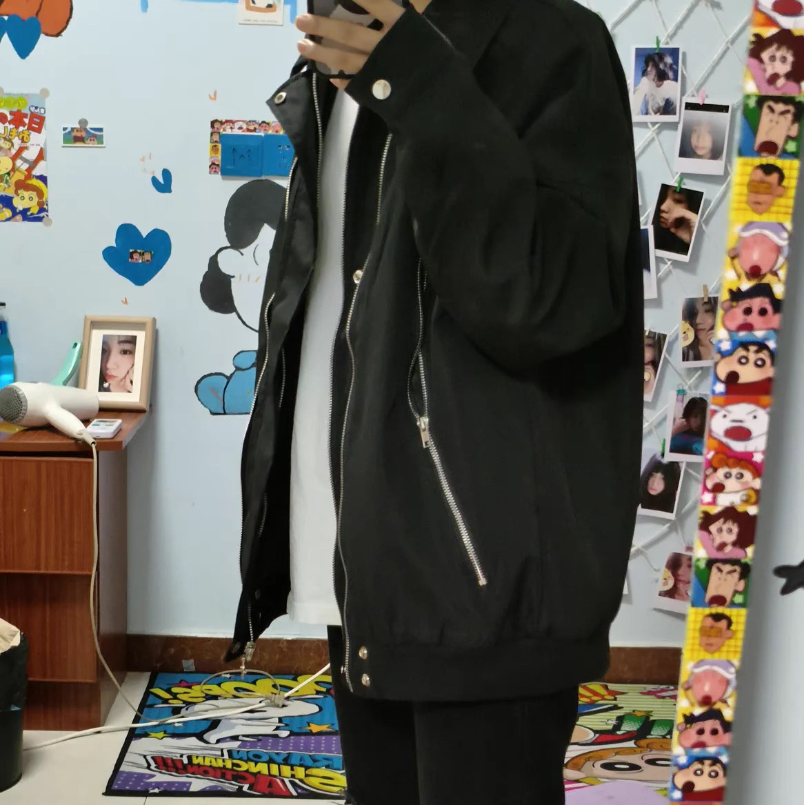 这款美式工装夹克 女生穿也很帅哦！