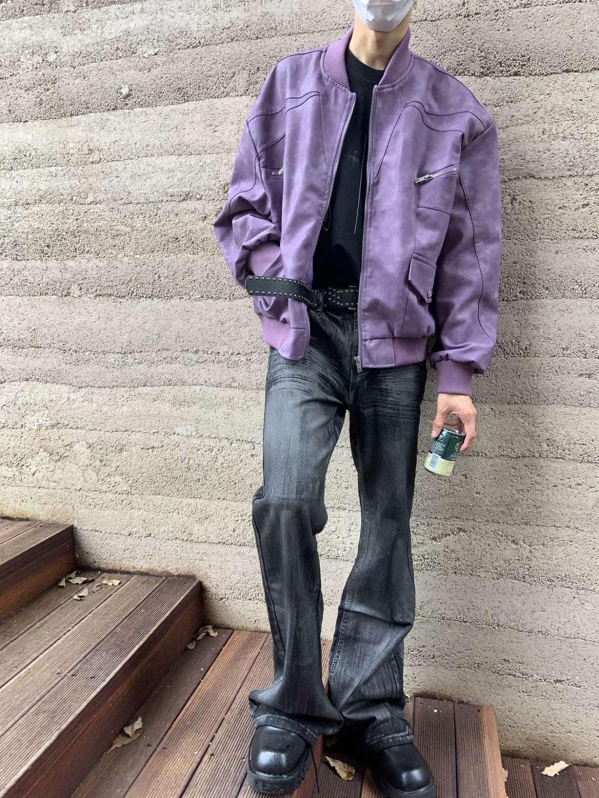 炒鸡好康的麂皮外套 分享给家人们！