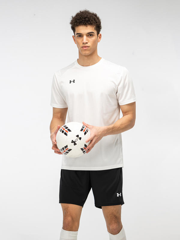 Under Armour T恤 美式丁朵排汗吸湿速干手工缝制布标训练圆领套头短袖T恤 21500525 白