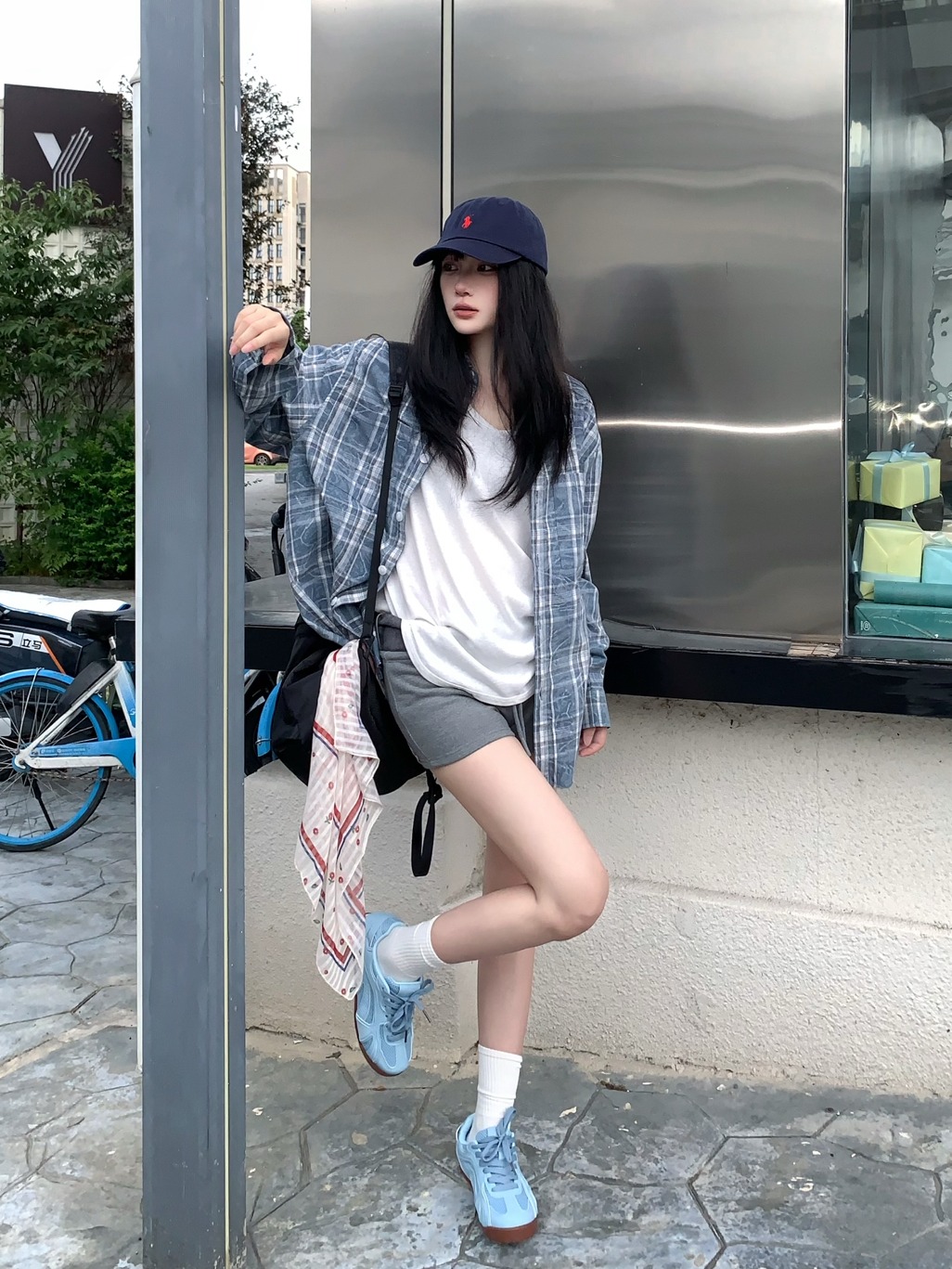 ･ ･ ☆慵懒韩系蓝白辣妹