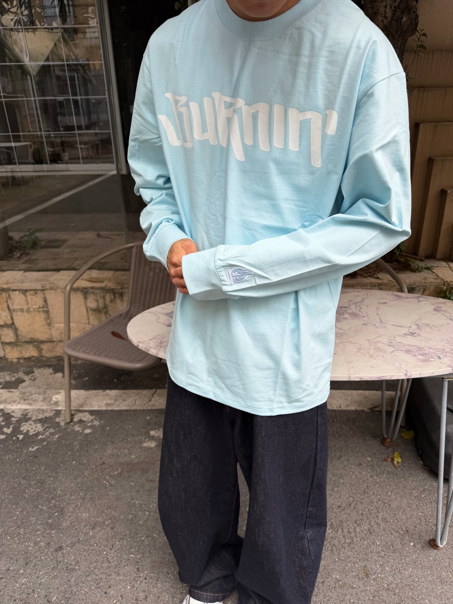 浅蓝长袖｜早秋清爽少年感拿捏住💙
