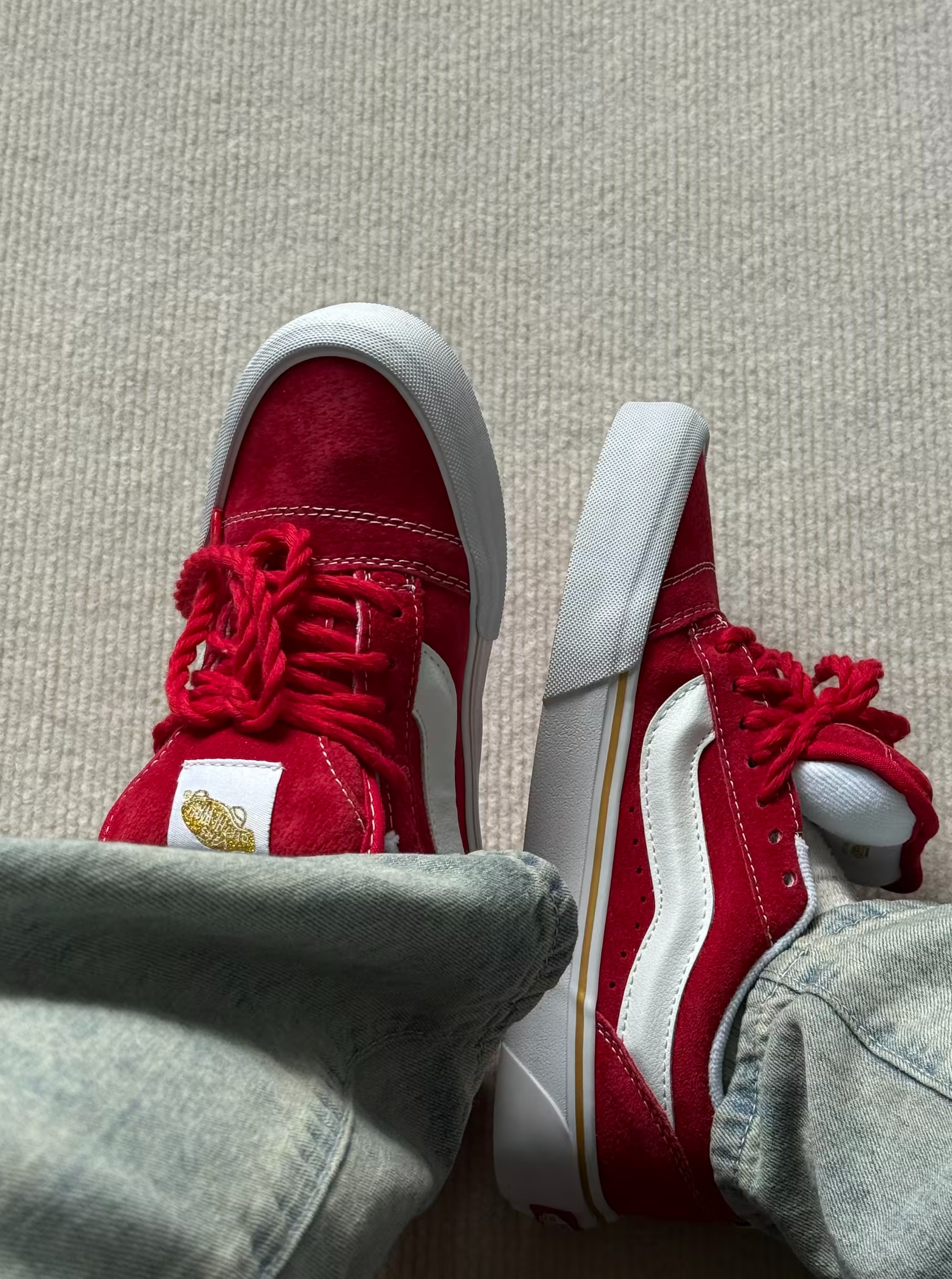 ❤️✨年味儿十足的红金款万斯Vans！！金光闪闪好好看！！！