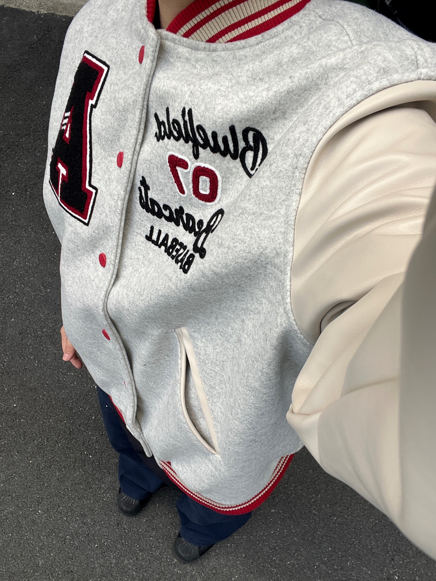 棒球服➕法工裤|秋冬校园感你记住⚾️