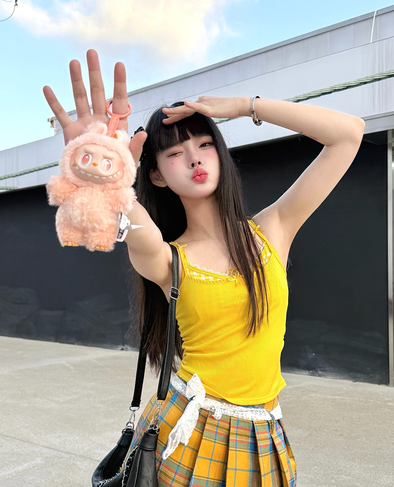 SH辣妹申请出战｜多巴胺🍋‍🟩辣味夏天ootd(≖‿≖)✧
