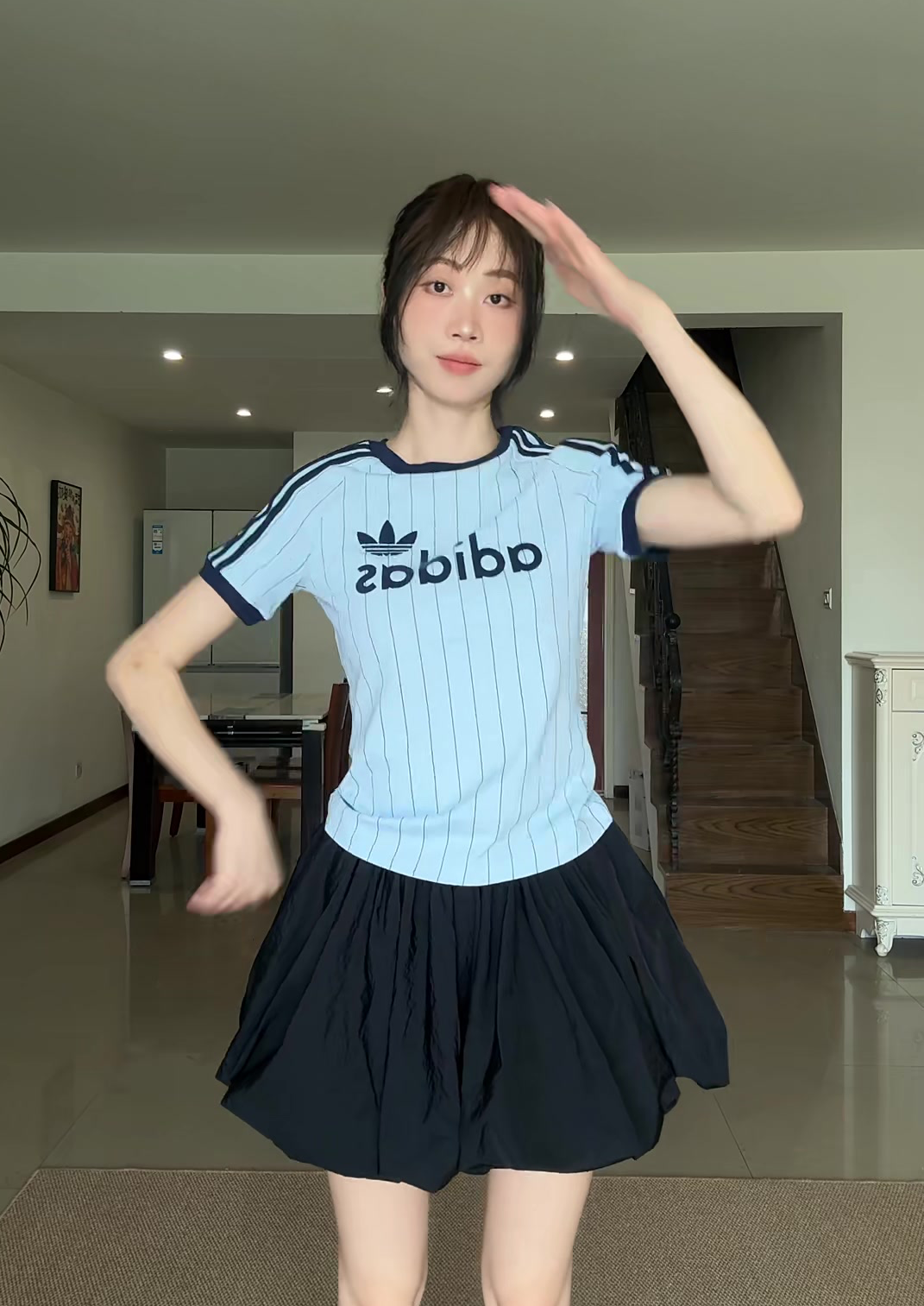 阿迪夏日韩系穿搭～☁️ 学院感好浓～🎧