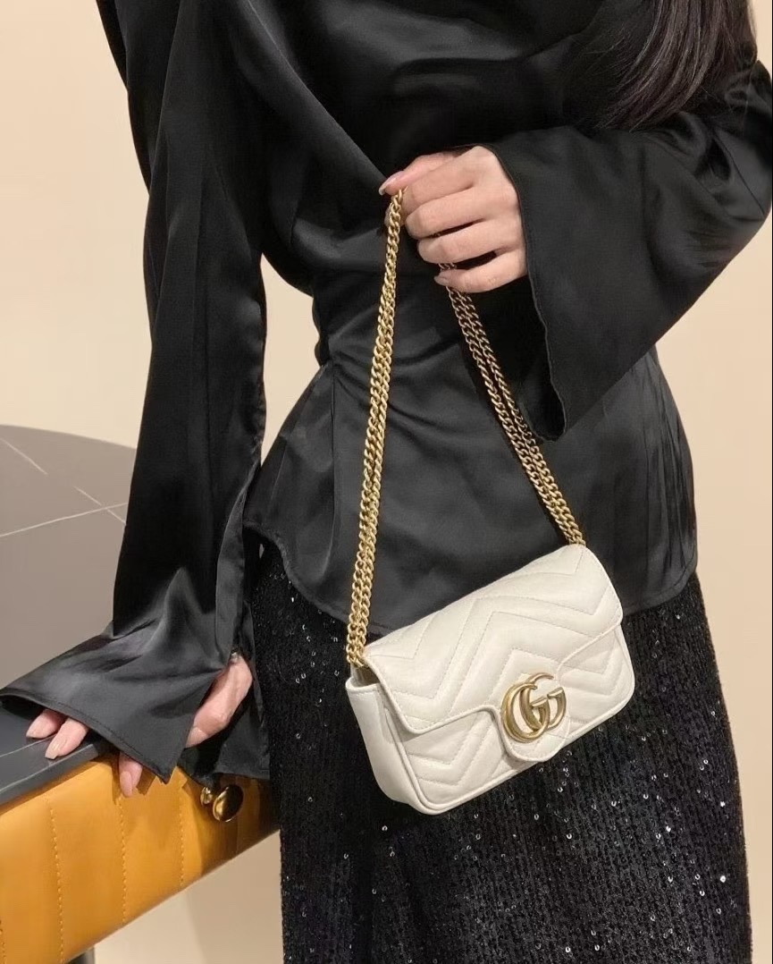 Gucci Marmont 白雪公主|温柔白月光小包🤍