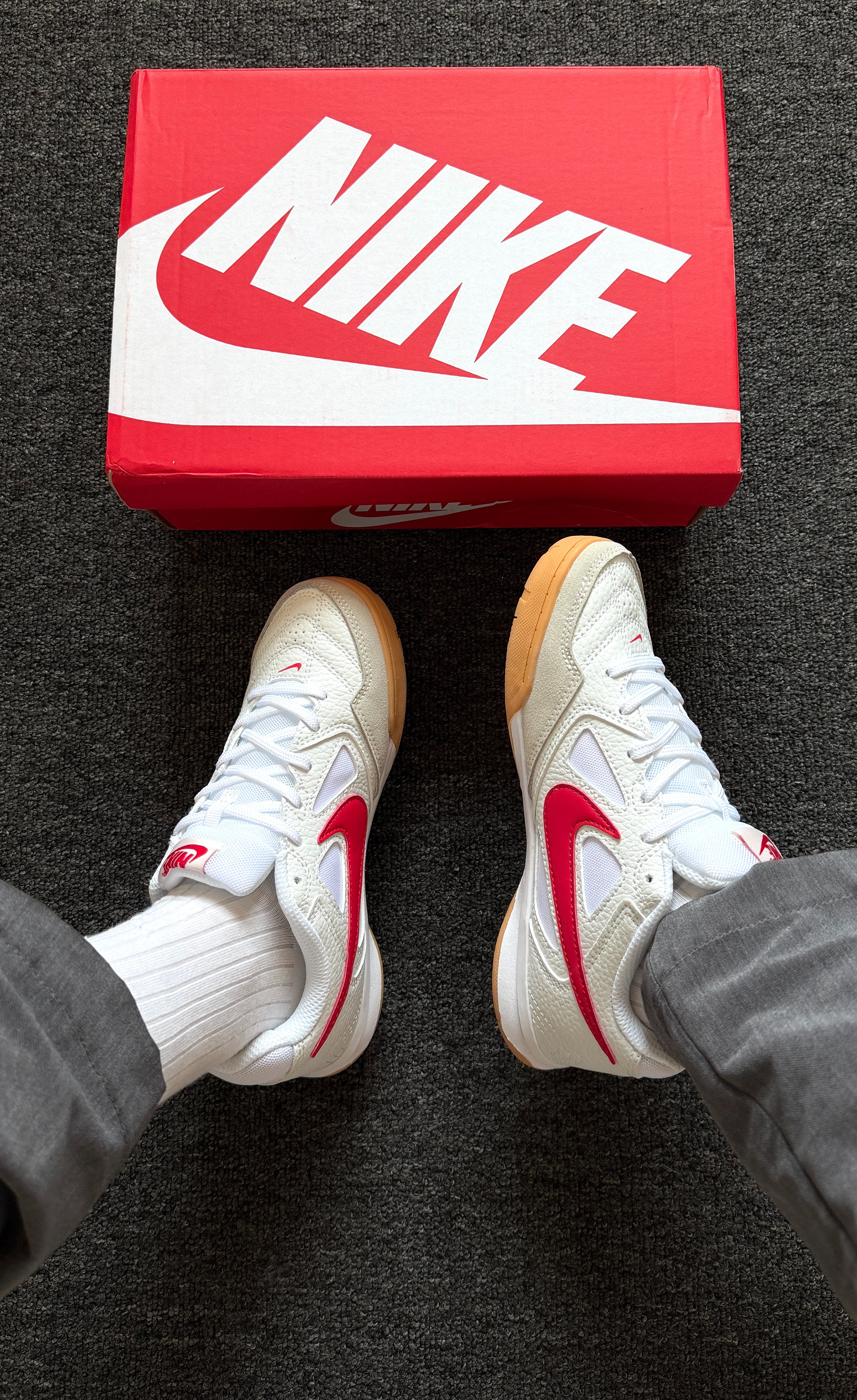 ☁️复古神鞋‼️Nike Gato 白红生胶太戳我✨