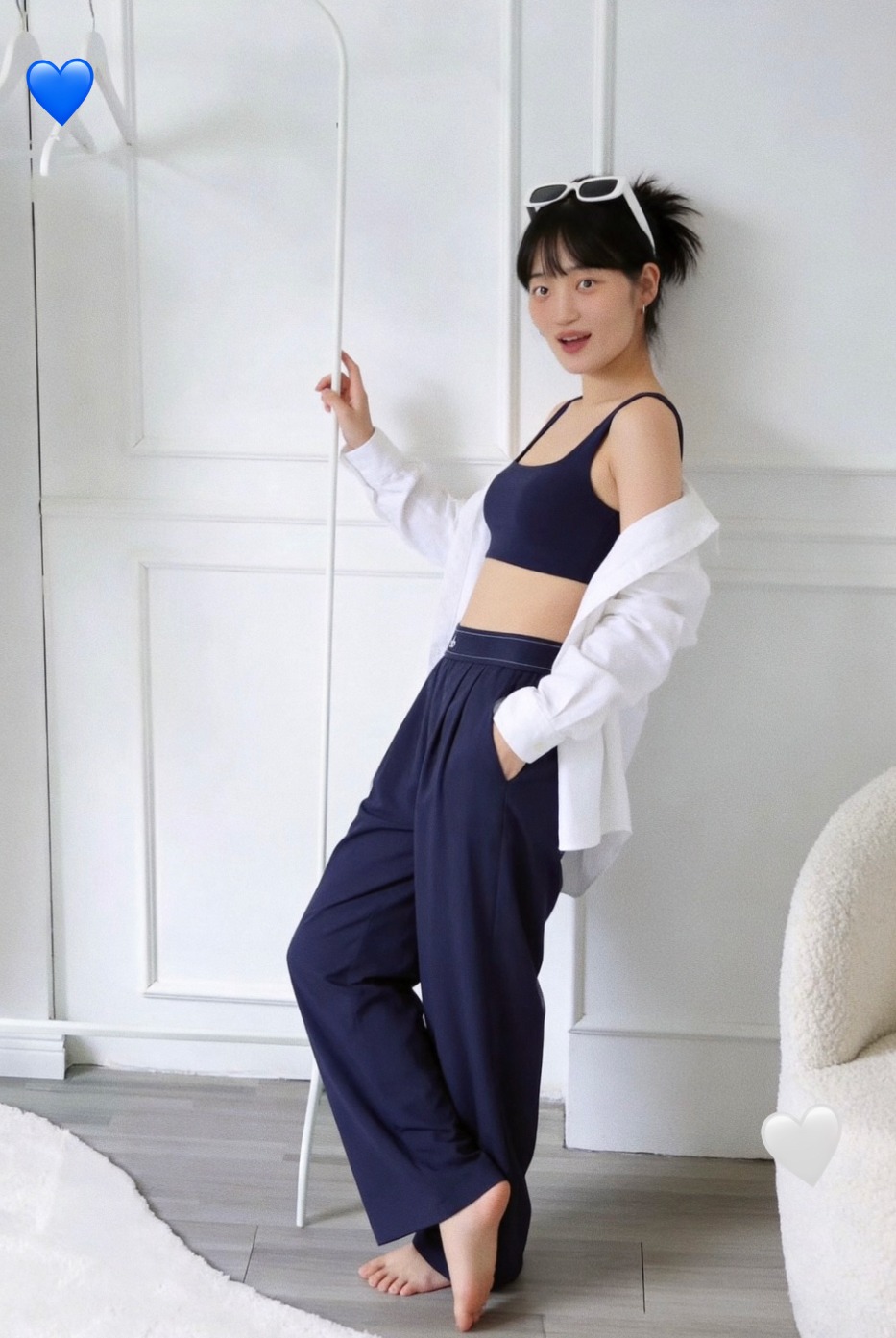 Alo穿搭｜露思同款的这套Cleanfit不会出错✨🤍💙