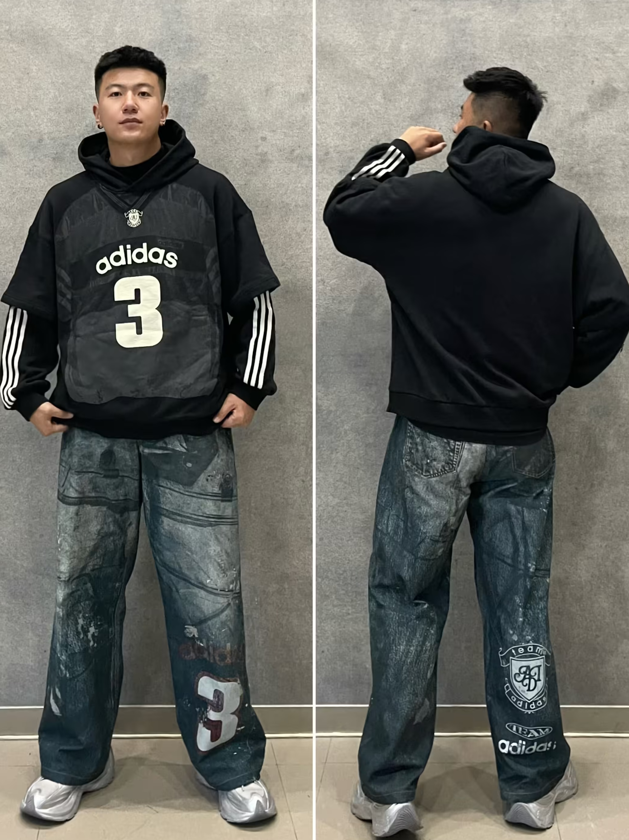 早八无脑穿搭｜Adidas美式痞酷风
