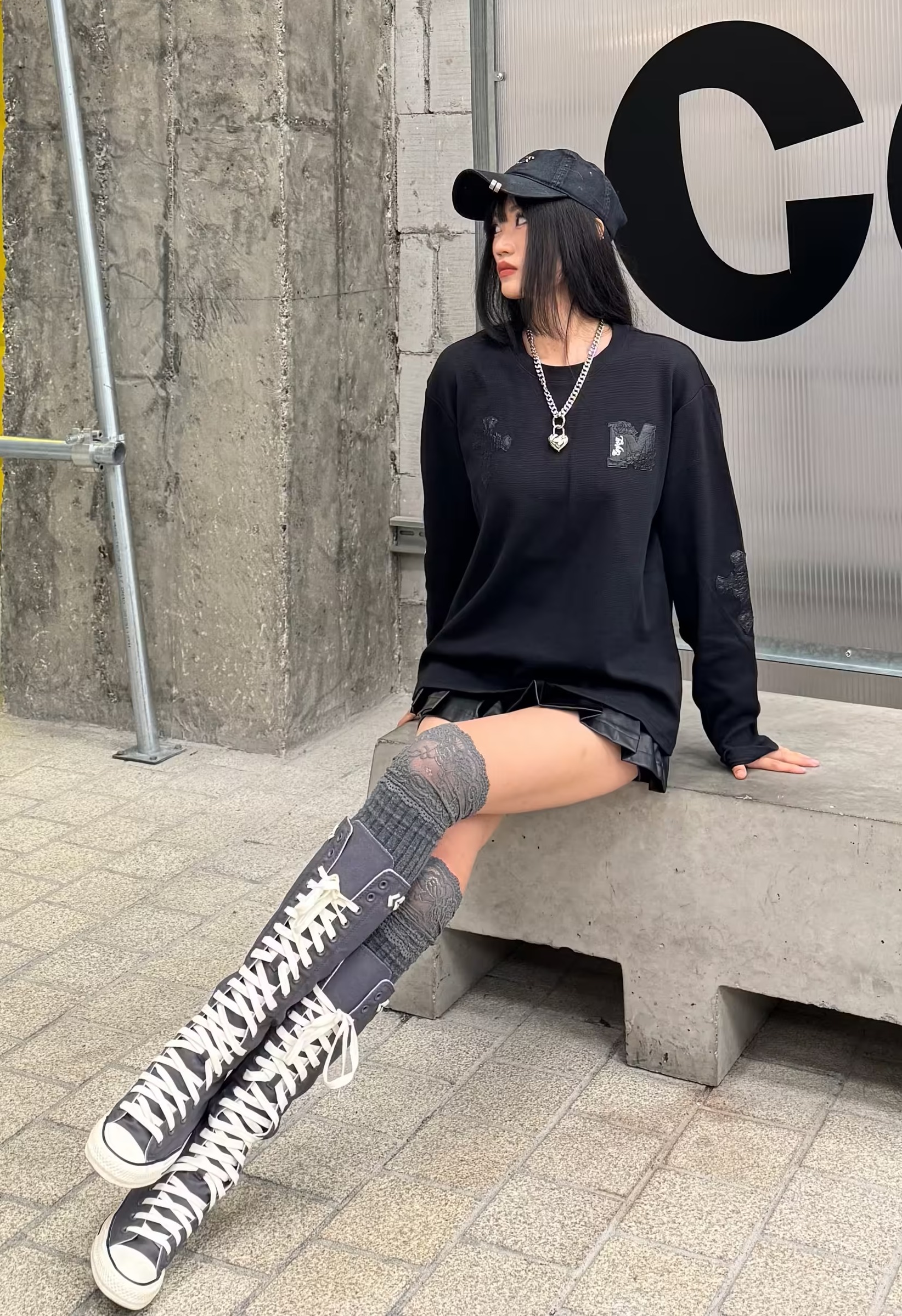 小众all black🖤暗黑风穿搭