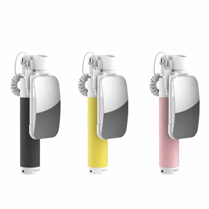 ROCK  lightning苹果镜子线控自拍杆