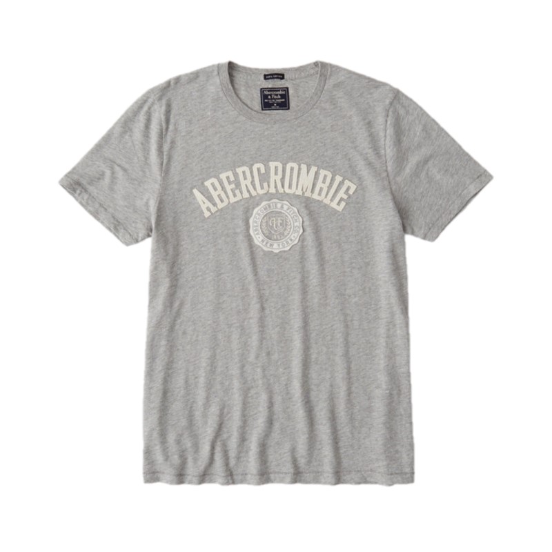 Abercrombie＆Fitch 潮流Logo贴花短袖T恤 209076-2