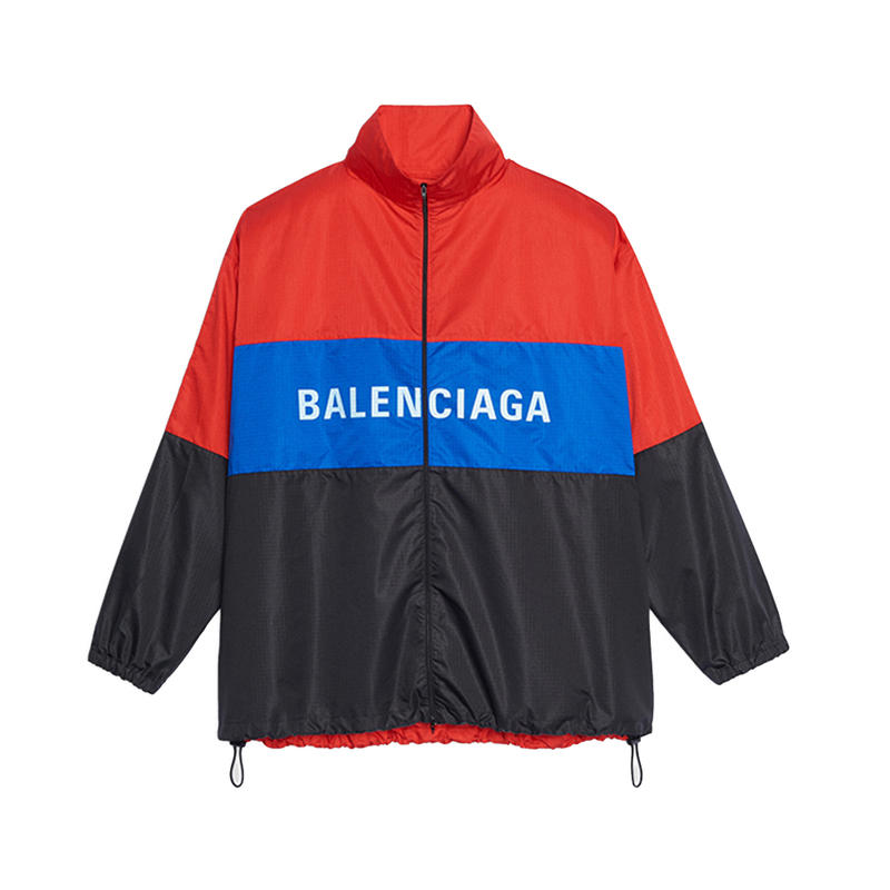 Balenciaga 巴黎世家 运动尼龙Logo印花长袖拉链夹克