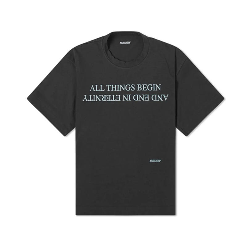 AMBUSH BOXY T-SHIRT字母印花宽松短袖T恤