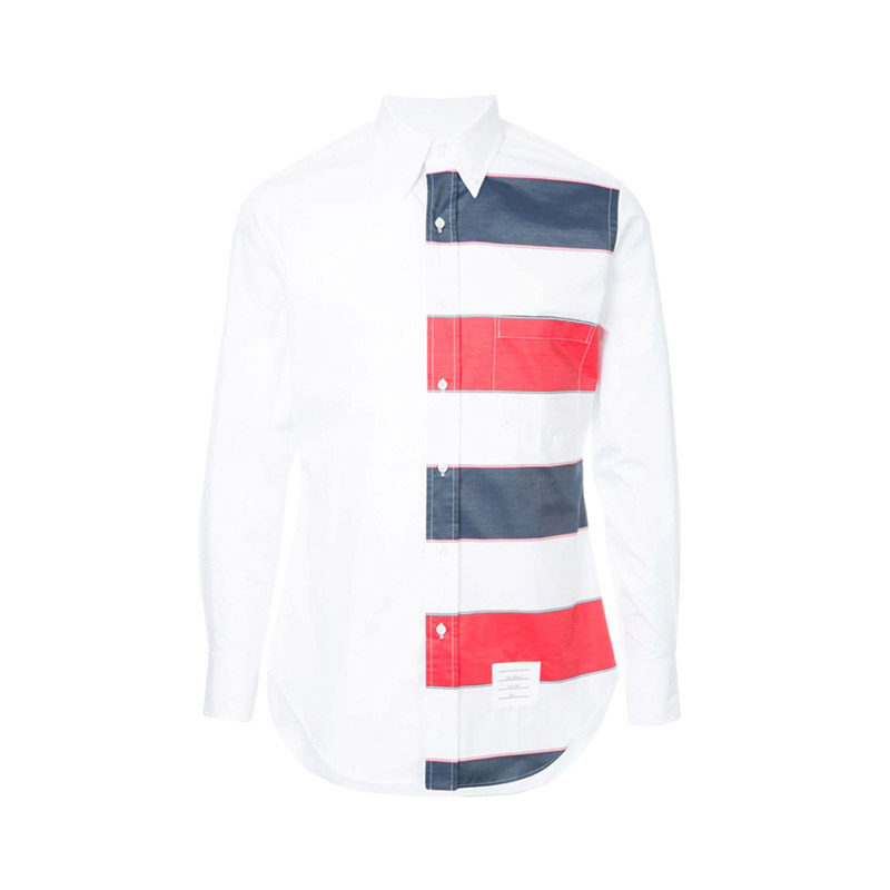 Thom Browne 休闲条纹印花衬衫 MWL001F-02942-100