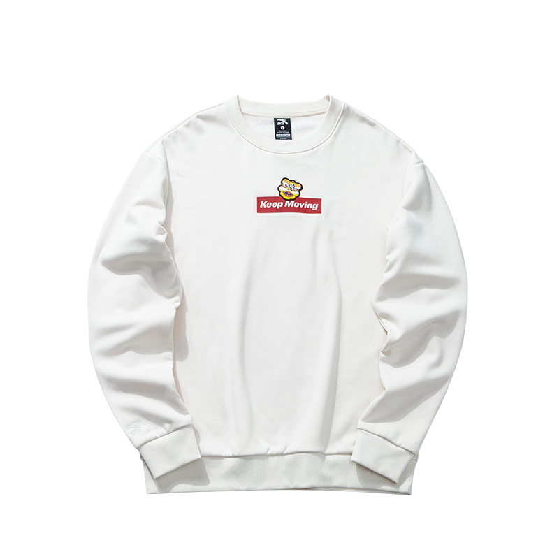 Anta 圆领宽松套头长袖卫衣 男女同款 952048729