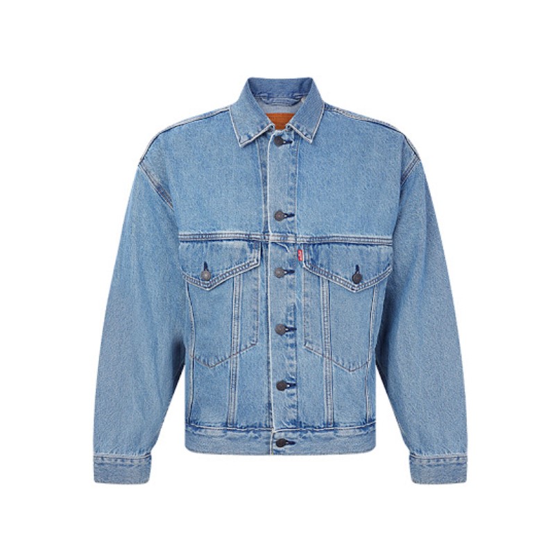 Levi's 翻领大口袋牛仔外套夹克 28789-0001