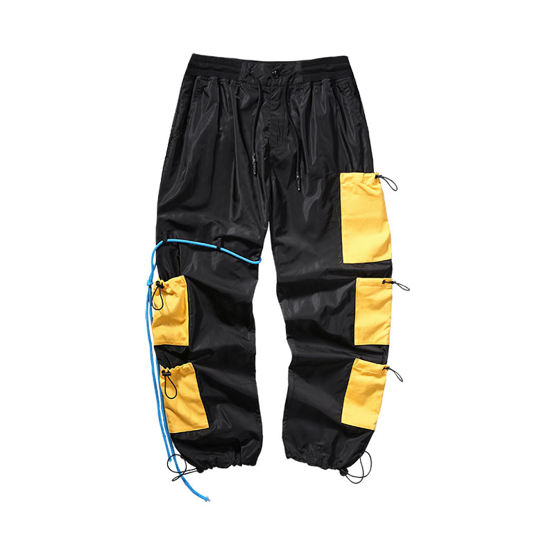 Genanx 工装风撞色拼接多口袋休闲裤 52202020