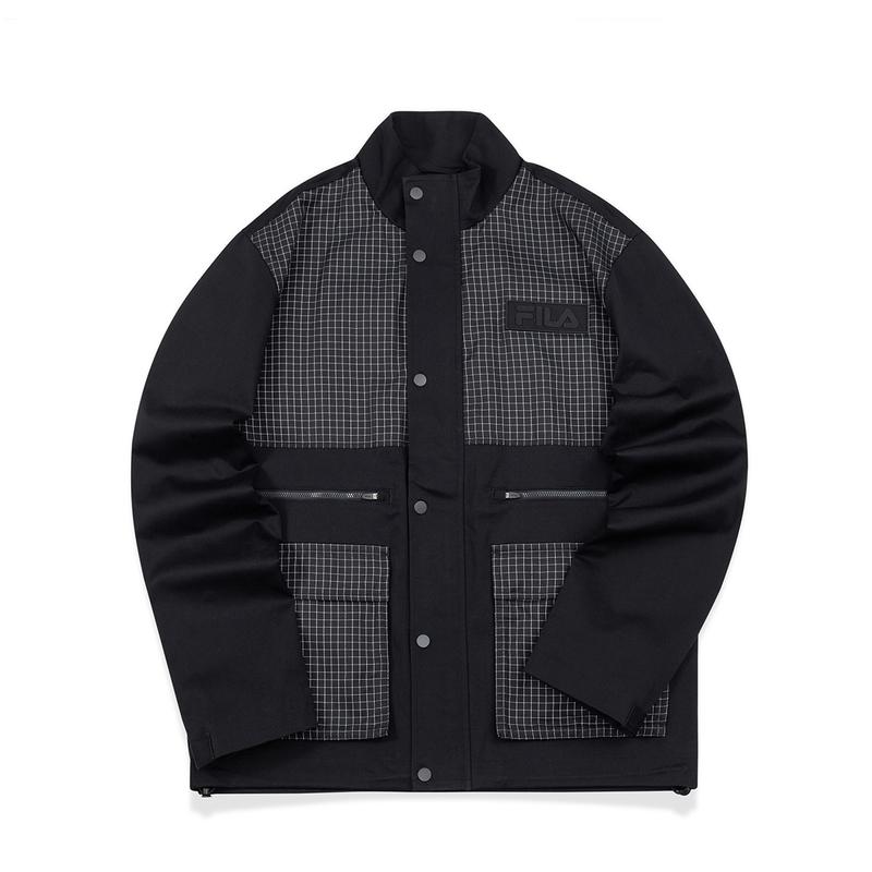 FILA FUSION 格纹梭织外套 男女同款 T11M043703F