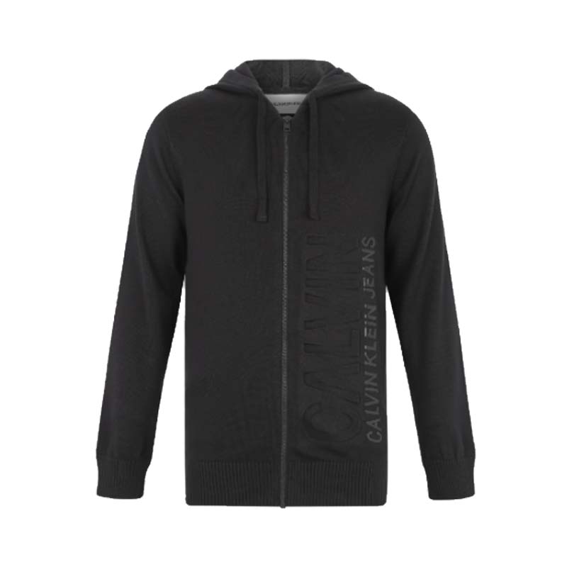 Calvin Klein 纯棉立体LOGO针织毛衣 男女同款 J316706