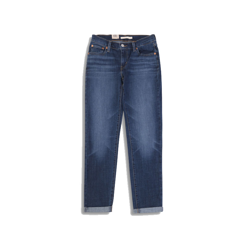 Levi's 男友风美式梨形身材加厚中腰锥型窄脚牛仔裤 女装 19887-0164